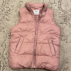 Old Navy Pink Puffer Vest for Kids